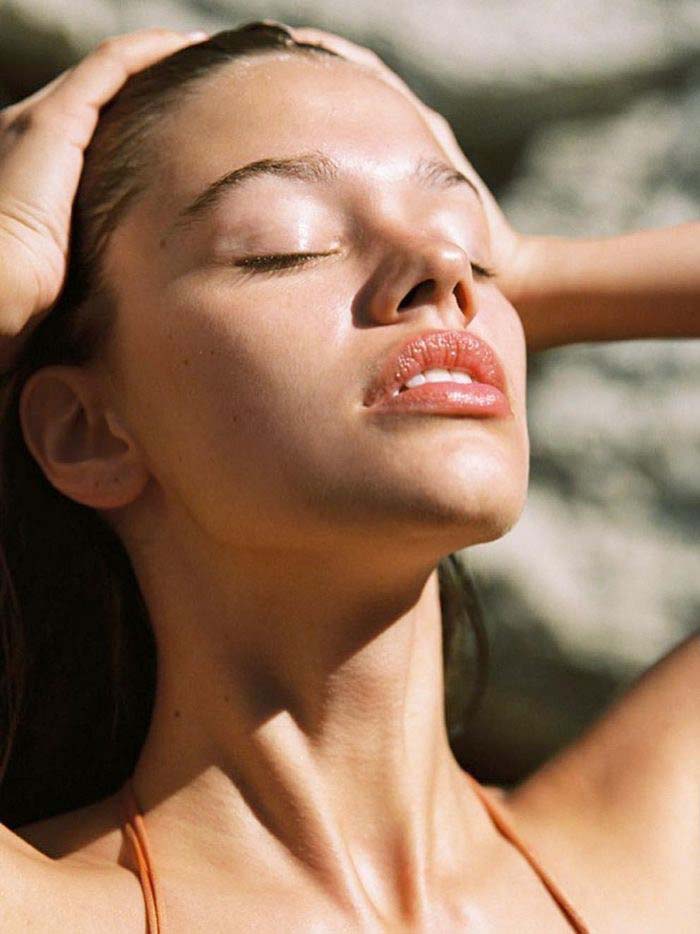 Woman with Clear Skin